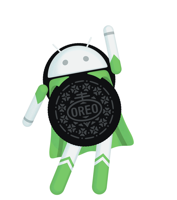 Android 8.0 Oreo superhero figure