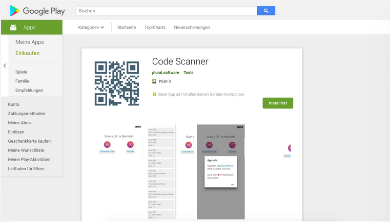 Erstes Dienstprogramm auf Google Play verfügbar